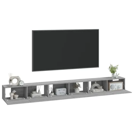 Ensemble de meubles TV 3 pcs Sonoma gris Bois d'ingénierie