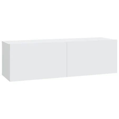 Ensemble de meubles TV 4 pcs Blanc Bois d'ingénierie