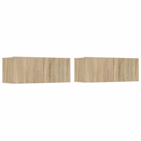 Ensemble de meubles TV 4 pcs Chêne sonoma Bois d'ingénierie