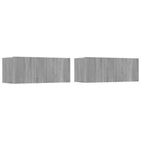 Ensemble de meubles TV 4 pcs Sonoma gris Bois d'ingénierie