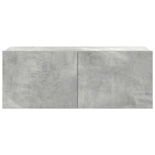 Ensemble de meubles TV 7 pcs Gris béton Bois d'ingénierie