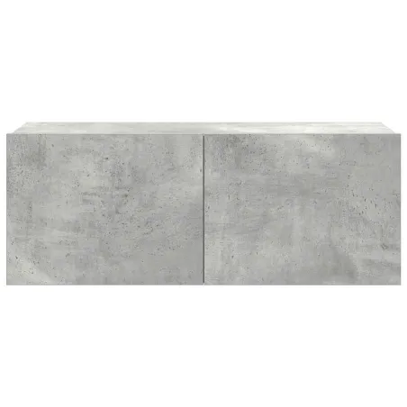 Ensemble de meubles TV 7 pcs Gris béton Bois d'ingénierie