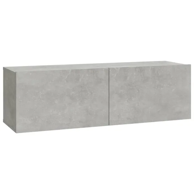 Ensemble de meubles TV 6 pcs Gris béton Bois d'ingénierie