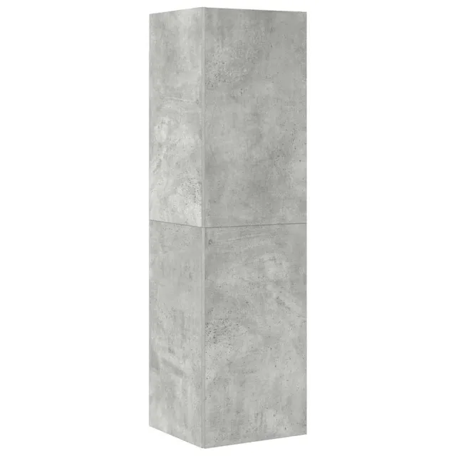 Ensemble de meubles TV 4 pcs Gris béton Bois d'ingénierie