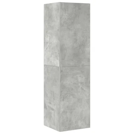 Ensemble de meubles TV 4 pcs Gris béton Bois d'ingénierie