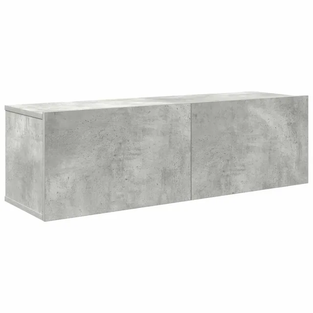 Ensemble de meubles TV 4 pcs Gris béton Bois d'ingénierie