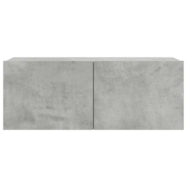 Ensemble de meubles TV 4 pcs Gris béton Bois d'ingénierie