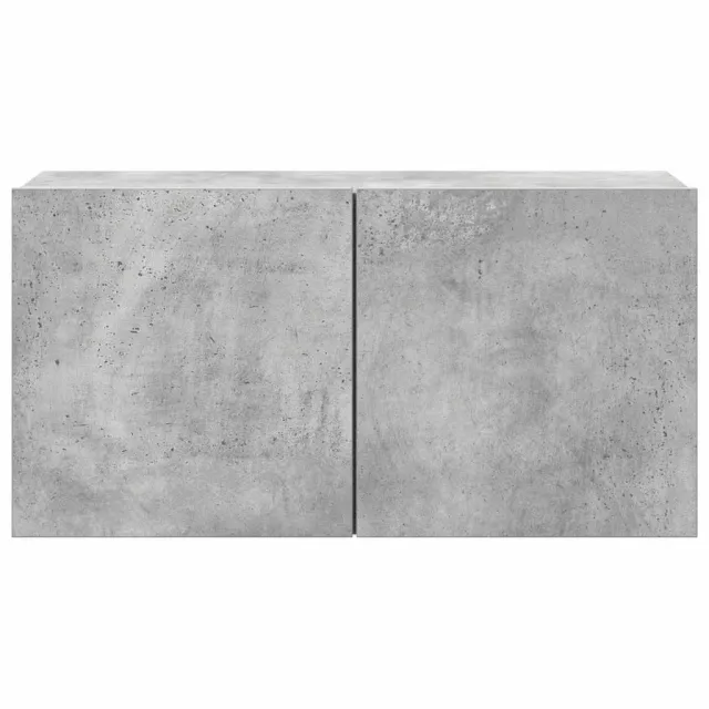 Ensemble de meubles TV 4 pcs Gris béton Bois d'ingénierie