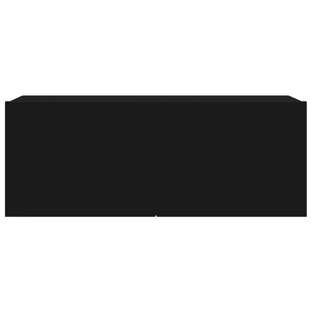 Ensemble de meubles TV 4 pcs Noir Bois d'ingénierie