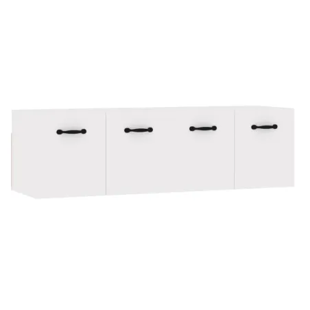 Armoires murales 2 pcs Blanc brillant 80x36,5x35 cm