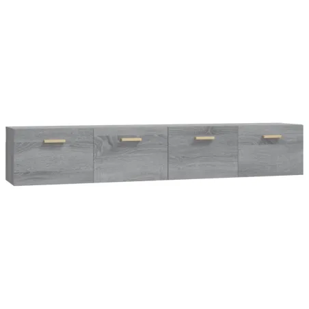 Armoires murales 2 pcs Sonoma gris 100x36,5x35 cm