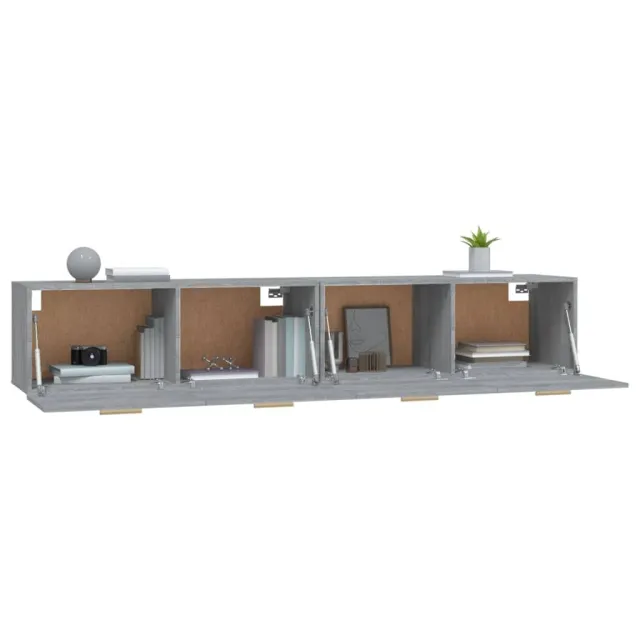 Armoires murales 2 pcs Sonoma gris 100x36,5x35 cm