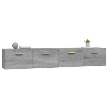 Armoires murales 2 pcs Sonoma gris 100x36,5x35 cm