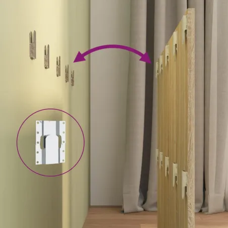 Tête de lit avec armoires Chêne sonoma Bois d'ingénierie