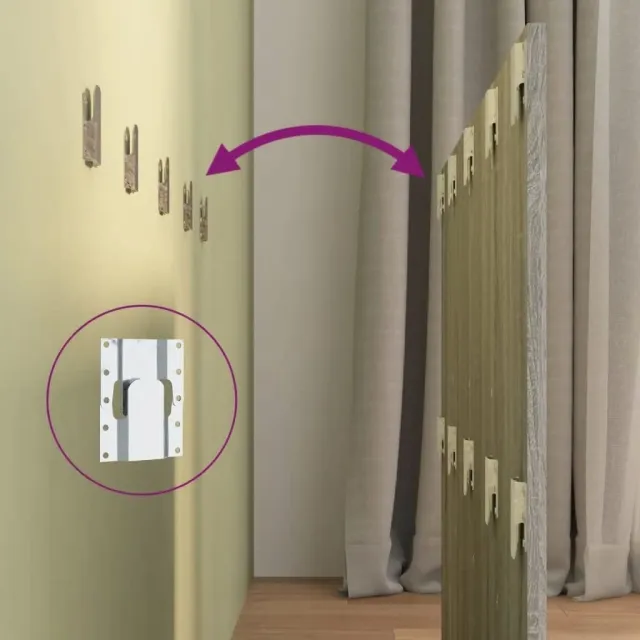 Tête de lit avec armoires sonoma gris Bois d'ingénierie