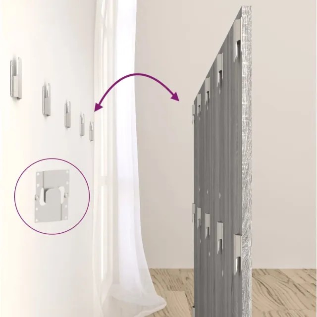 Tête de lit avec armoires sonoma gris Bois d'ingénierie