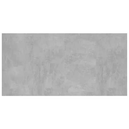 Tête de lit avec armoires Gris béton Bois d'ingénierie