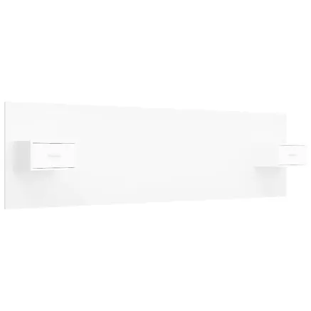 Tête de lit avec armoires Blanc Bois d’ingénierie 2