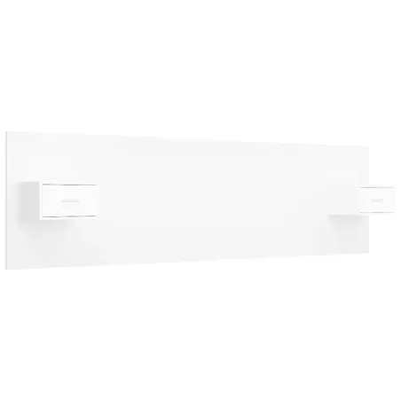 Tête de lit avec armoires Blanc Bois d’ingénierie