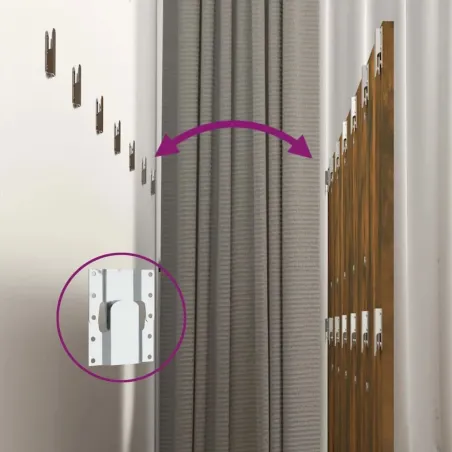 Tête de lit avec armoires Chêne fumé Bois d'ingénierie