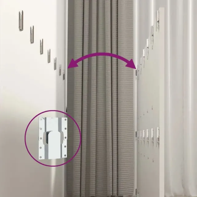 Tête de lit avec armoires Blanc Bois d'ingénierie