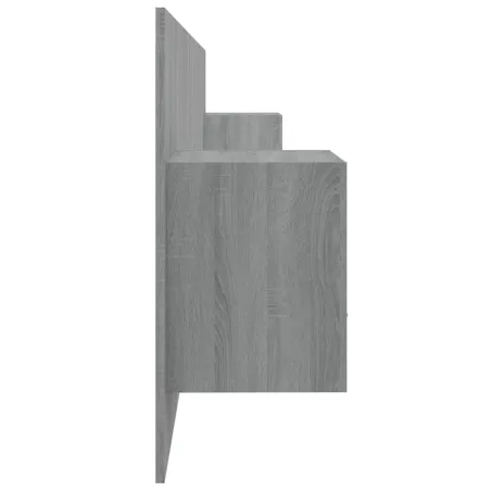 Tête de lit avec armoires Sonoma gris Bois d'ingénierie