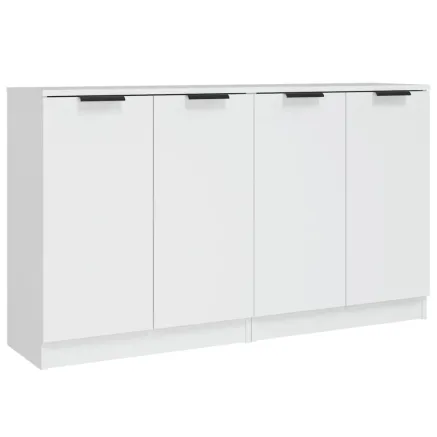 Buffets 2 pcs blanc 60x30x70 cm Bois d'ingénierie 2