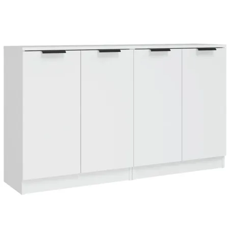 Buffets 2 pcs blanc 60x30x70 cm Bois d'ingénierie