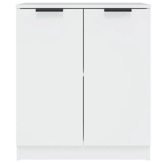 Buffets 2 pcs blanc 60x30x70 cm Bois d'ingénierie