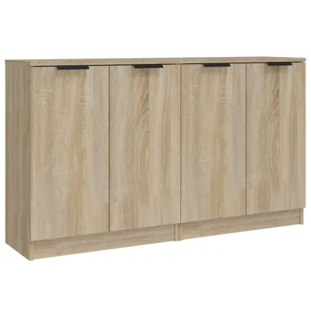 Buffets 2 pcs Chêne sonoma 60x30x70 cm Bois d'ingénierie