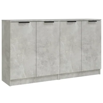 Buffets 2 pcs Gris béton 60x30x70 cm Bois d'ingénierie 2