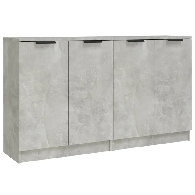 Buffets 2 pcs Gris béton 60x30x70 cm Bois d'ingénierie