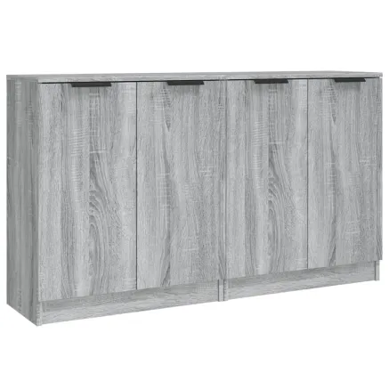 Buffets 2 pcs Sonoma gris 60x30x70 cm Bois d'ingénierie 2