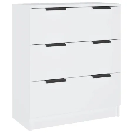 Buffets 3 pcs Blanc Bois d'ingénierie