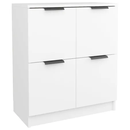 Buffets 2 pcs blanc 60x30x70 cm Bois d'ingénierie