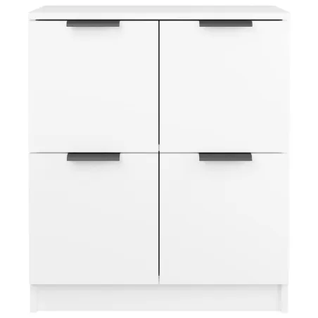 Buffets 2 pcs blanc 60x30x70 cm Bois d'ingénierie