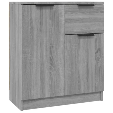 Buffets 2 pcs Sonoma gris 60x30x70 cm Bois d'ingénierie