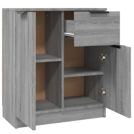 Buffets 2 pcs Sonoma gris 60x30x70 cm Bois d'ingénierie