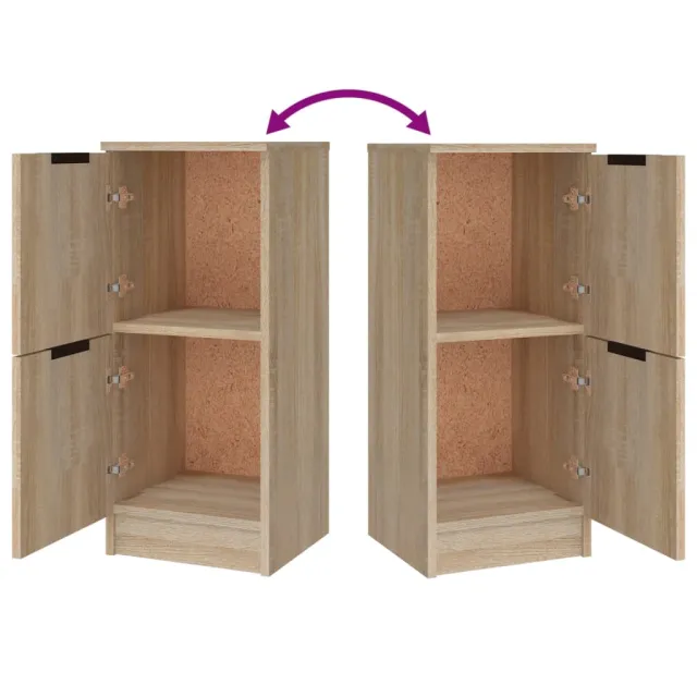 Buffets 3 pcs Chêne sonoma Bois d'ingénierie