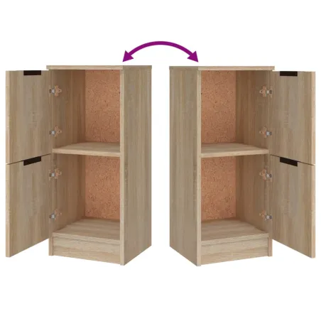 Buffets 3 pcs Chêne sonoma Bois d'ingénierie