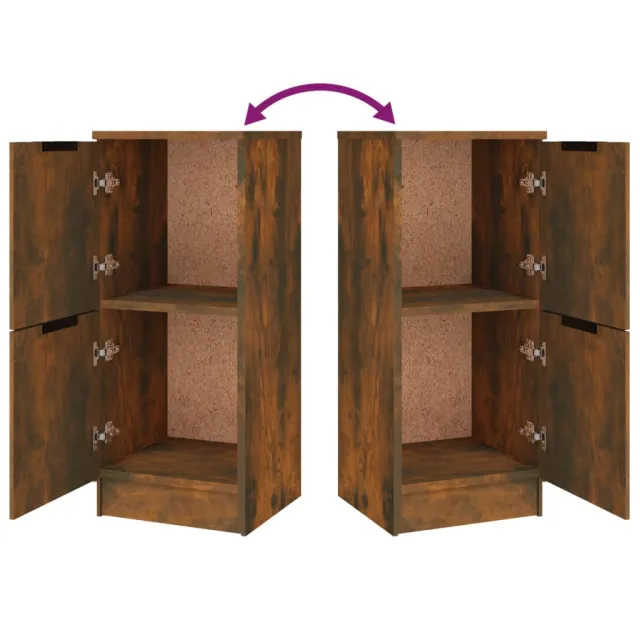 Buffets 3 pcs Chêne fumé Bois d'ingénierie