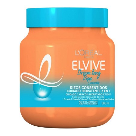 Feuchtigkeitsspendende Maske L'Oreal Make Up Elvive Dream Long 3 in 1