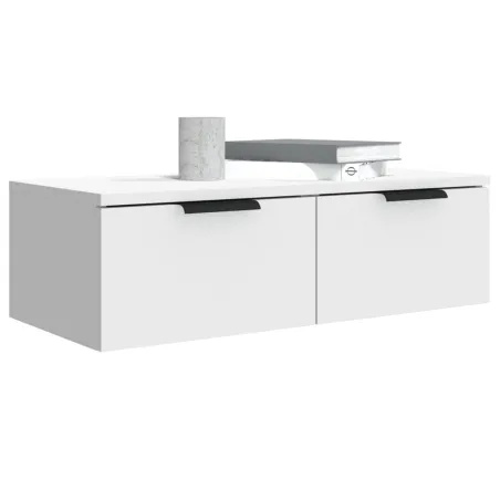 Armoires murales 2 pcs blanc 68x30x20 cm Bois d'ingénierie