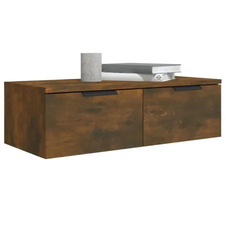 Armoires murales 2 pcs Chêne fumé 68x30x20 cm Bois d'ingénierie