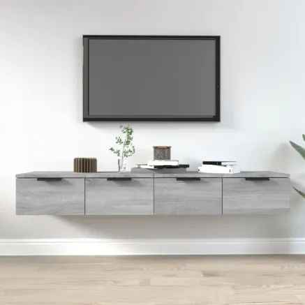 Armoires murales 2 pcs Sonoma gris 68x30x20cm Bois d'ingénierie