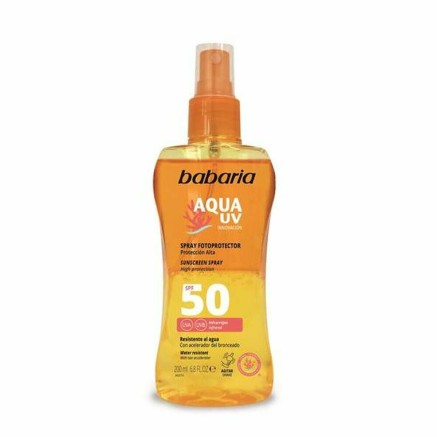 Protector Solar Corporal en Spray Babaria Solar Aqua UV Spf 50 (200 ml