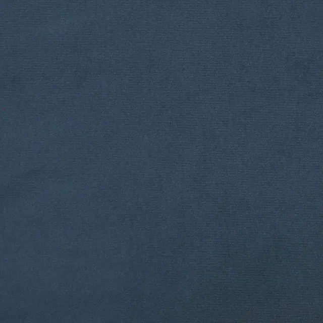 Fauteuil à oreilles avec tabouret bleu velours