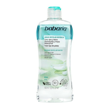 Facial Biphasic Makeup Remover Babaria Micellar Water Aloe Vera (400 m