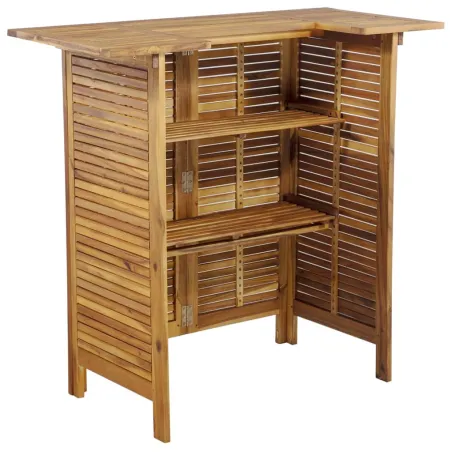 Ensemble de bar de jardin 3 pcs Bois d'acacia solide