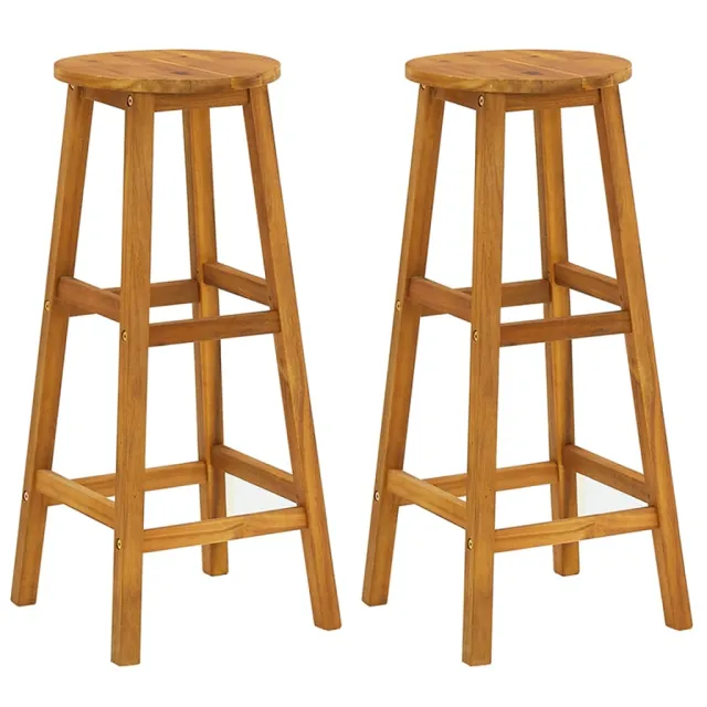 Ensemble de bar de jardin 3 pcs Bois d'acacia solide